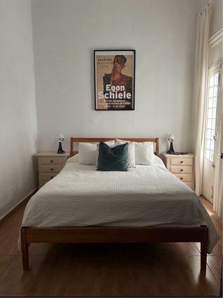 2 Cabeceros de Cama 90cm y 2 mesas de noche madera