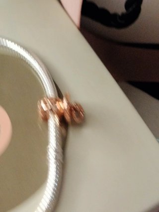 Pulsera Pandora Corazón Oro Rosa y Plata