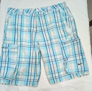 Bermuda Nike Cuadros Azul Talla M