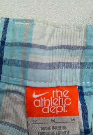 Bermuda Nike Cuadros Azul Talla M