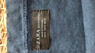 Bolsa de tela Zara azul