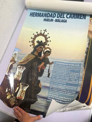 Cartel Virgen del Carmen Málaga