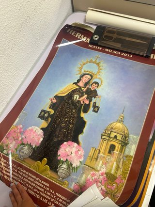Cartel Virgen del Carmen Málaga