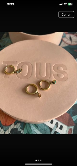 Pendientes Tous Vermeil Oro Rosa