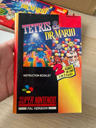Tetris & Dr. Mario SNES PAL Noe