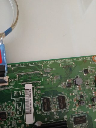 Placa base y fuente alimentación LG 49LF630V