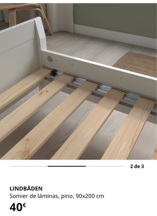 Somier Pino FLAXA 90x200