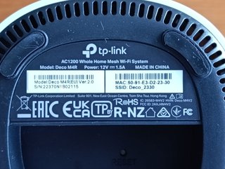 Pack 4 TP-Link Deco M4 WiFi Mesh
