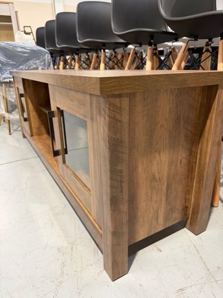 Mesa TV Madera y Cristal