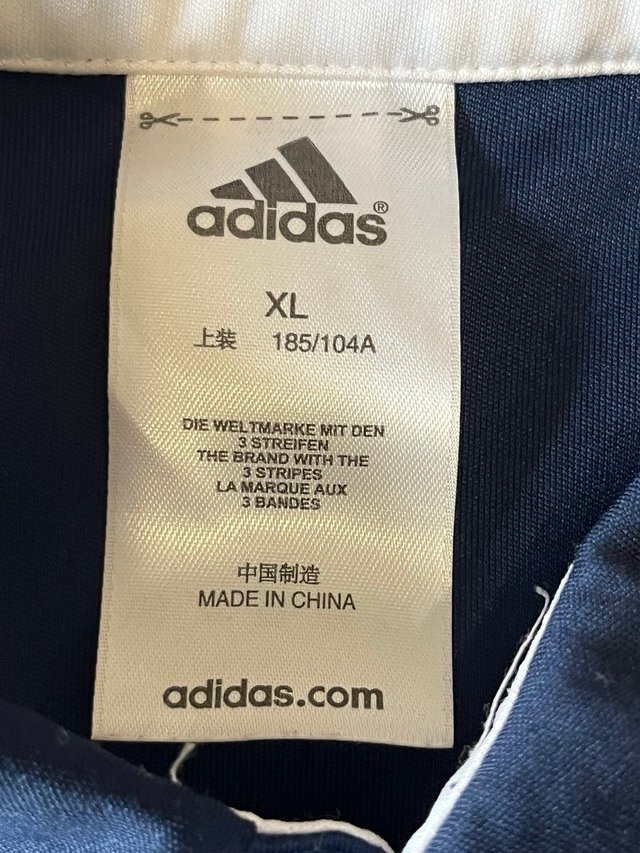 Polo sportivo Adidas blu taglia XL