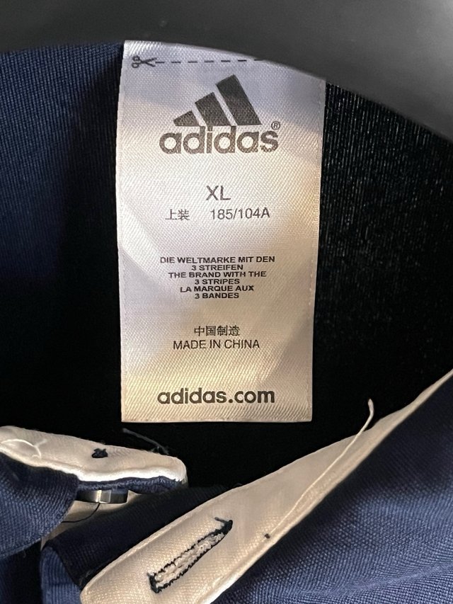 Polo sportivo Adidas blu taglia XL