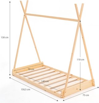 Cama Montessori Tipi Infantil 150x75