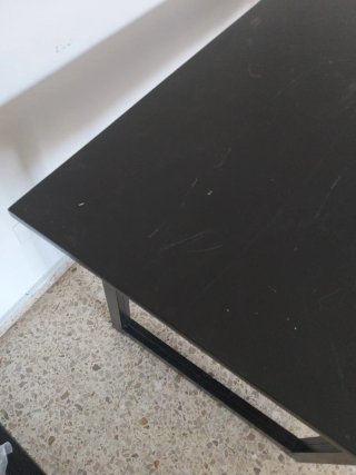 Mesa comedor negra  madera