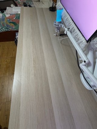 Escritorio LAGKAPTEN / ALEX Blanco/roble 200x60cm