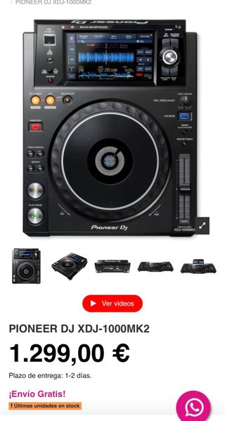 Pareja Pioneer DJ CDJ-MK3