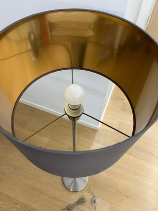 Lampada da terra Eglo Marselo in acciaio e tessuto