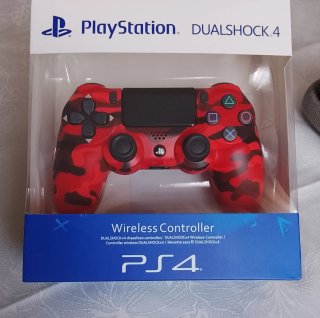Mando PS4 Dualshock 4 Camuflaje Rojo