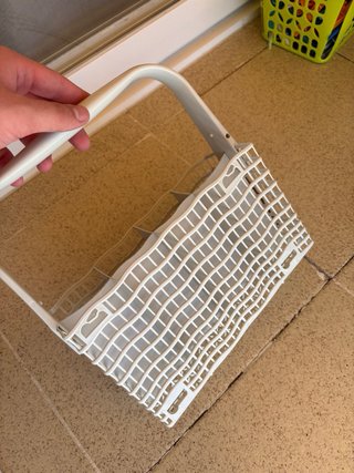 Cesta cubiertos lavavajillas con asa