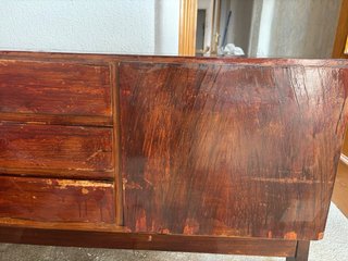 Comoda cajonera mid modern century vintage madera