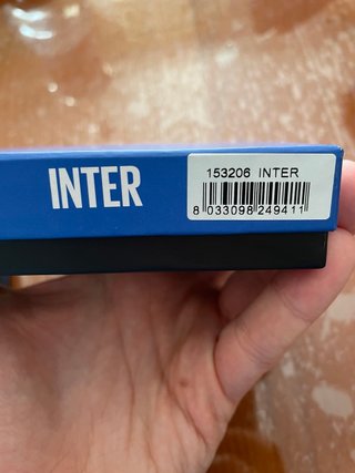 Portafoglio Uomo Inter Pelle Nero/Blu