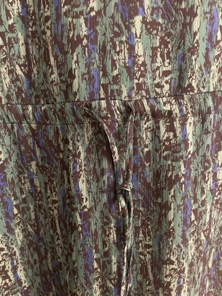 Vestido IKKS verde estampado