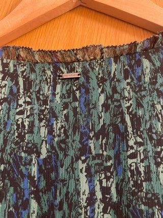 Vestido IKKS verde estampado