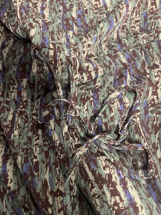 Vestido IKKS verde estampado