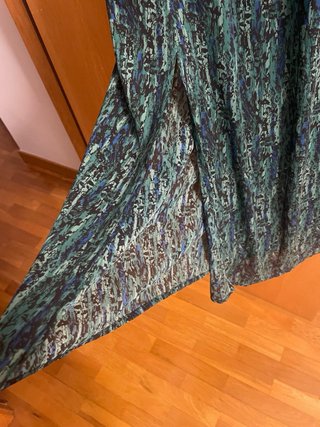 Vestido IKKS verde estampado