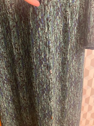 Vestido IKKS verde estampado