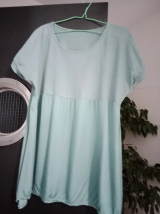 Blusa Zara verde talla 42