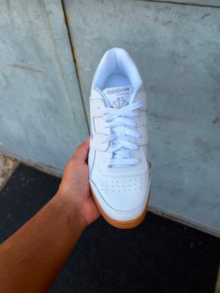 Reebok Workout Plus Bianche Gomma