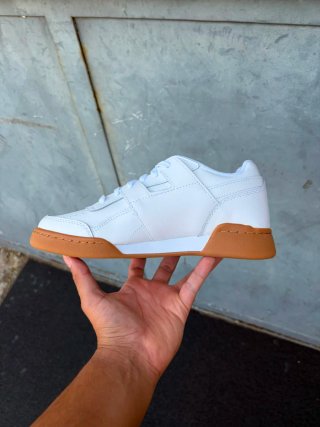 Reebok Workout Plus Bianche Gomma