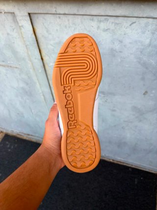 Reebok Workout Plus Bianche Gomma
