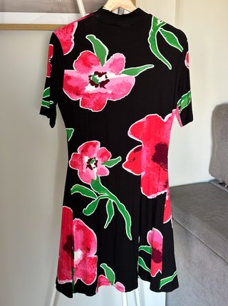 Vestido Desigual canalé flores XL