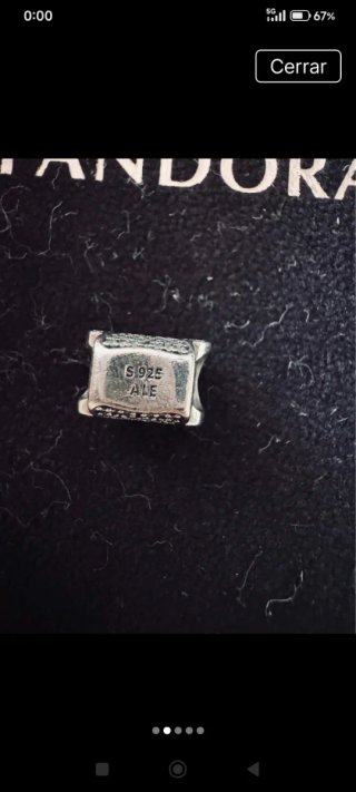 Pandora Charm Huella Plata