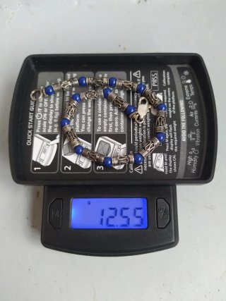 Pulsera Vintage Étnica - Plata 925 con Lapislázuli