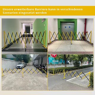 Barrera Metálica Expandible 5m Amarilla