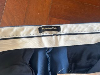 Pantalón Massimo Dutti Talla 42 Azul