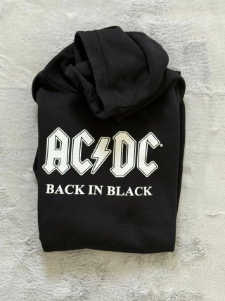 Felpa AC/DC Back in Black Nera
