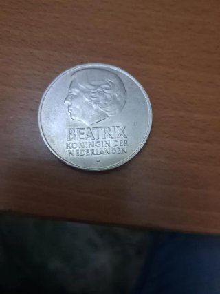 Moneda Plata Beatrix Koningin Nederlanden
