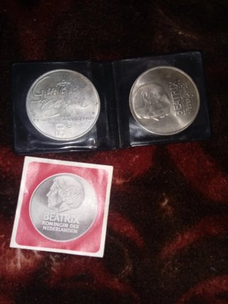 Moneda Plata Beatrix Koningin Nederlanden