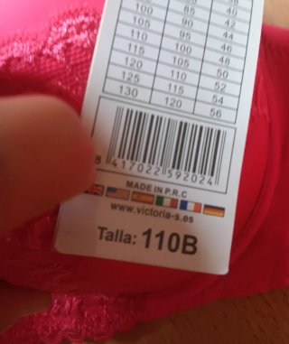 Sujetador Victoria 110B Push Up Rosa