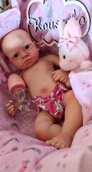 Niña reborn silicona blandita 48cm