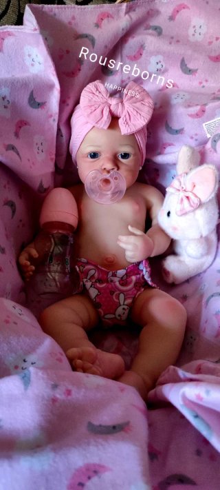 Niña reborn silicona blandita 48cm