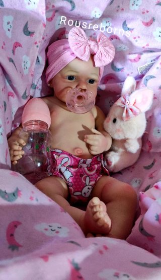 Niña reborn silicona blandita 48cm