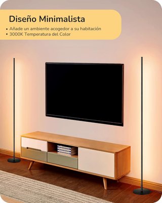 2 Lámparas Pie LED EDISHINE Regulables