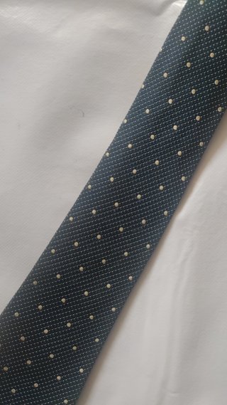 CORBATA DUSTIN EL CORTE INGLÉS AZUL BLANCO SEDA
