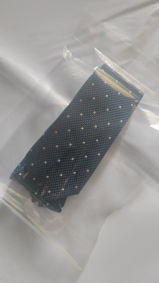 CORBATA DUSTIN EL CORTE INGLÉS AZUL BLANCO SEDA