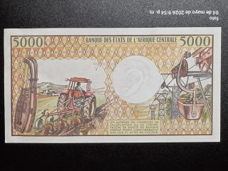 Billete 5000 Francos Chad
