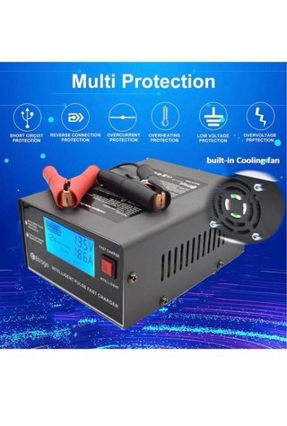 Cargador Etrogo 12V/24V Inteligente Pulso Rápido